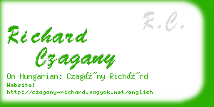 richard czagany business card